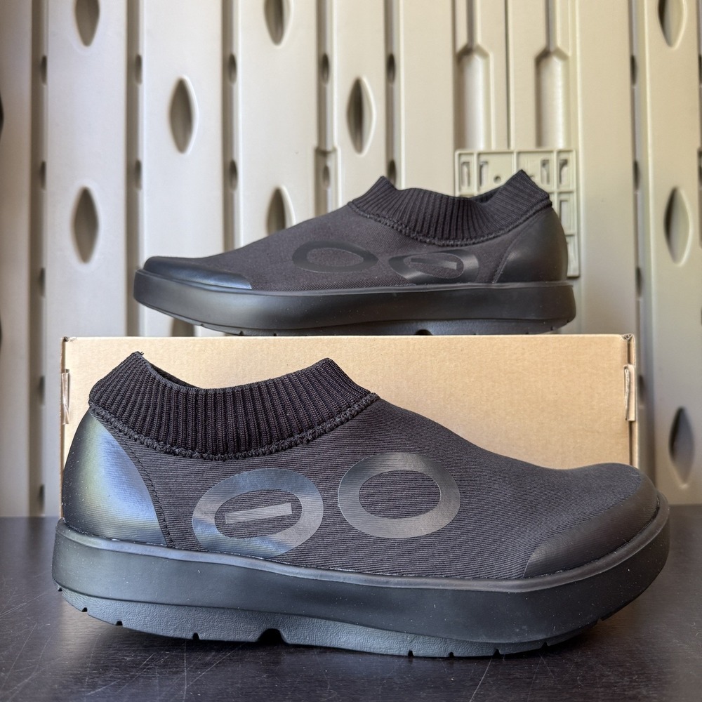 Oofos OOmg EeZee Mid Shoes Sneakers Men's Size 12.5 Black Green Comfort